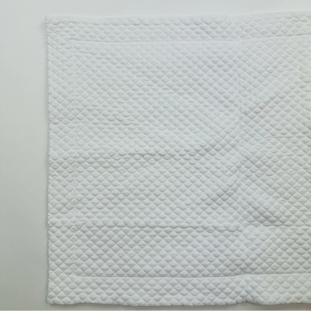 Portugal Collection European Fine Linen Pillow Sham White Textured Standard Size